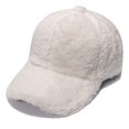thumbnail image 1 of Gorra de béisbol de invierno para mujer Lana de cordero Color sólido Gorra de béisbol cálida para viajes al aire libre, 1 of 5
