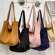 thumbnail image 2 of Minnieouse Bolso de lona versátil, adecuado para cualquier ocasión, bolso de compras, bolso de hombro, bolso de lona Bolsas de mensajero y de hombro Marrón, 2 of 6