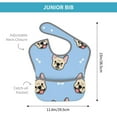 thumbnail image 4 of Bingfone Mess-Proof Baby Bib - Waterproof Bib For Baby Boy Or Girl With Food Catcher Pocket, Unisex-Cute French Bulldog, 4 of 8