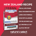 thumbnail image 2 of Nature's Select New Zealand Recipe - Lamb & Rice, Dry Dog Food for All Life Stages, 2 of 6