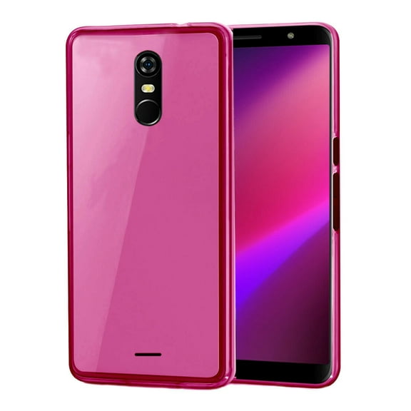 Golden Sheeps TPU Case for BLU Studio View 2019 Transparent Flexible Rubber Gel Thin Case Cover (Pink)