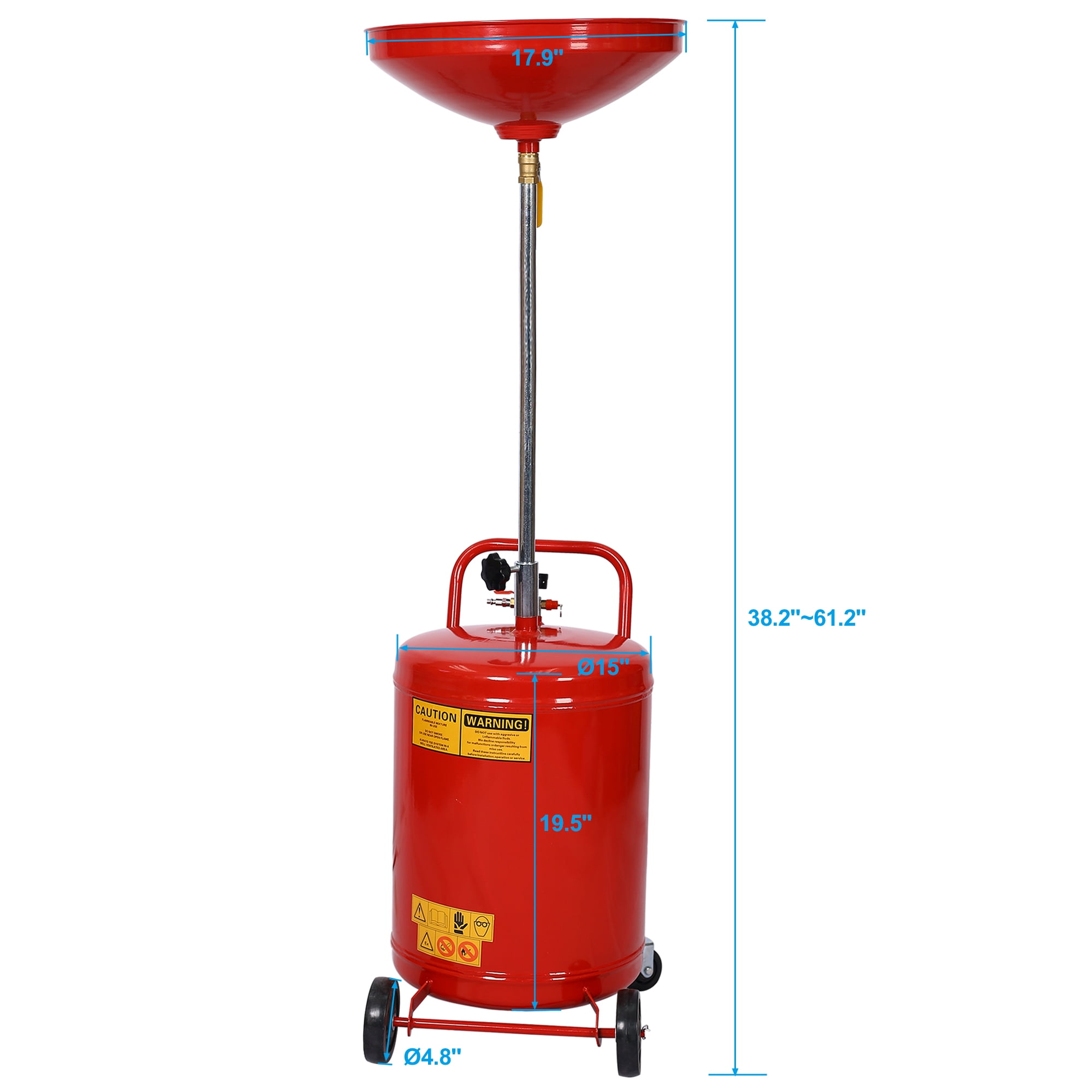 Dcenta 18 Gallon Waste Oil Drain Tank