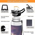 thumbnail image 4 of Lion Crown Clouds Sports Water Bottle Portable Travel Mug 32oz BPA Free Leak Proof Straw Transparent Tritan for Gym Yoga Cycling Camping, 4 of 7
