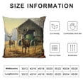 thumbnail image 5 of GOSMITH  Square Throw Pillow Covers Deer Hunting Tractors Animal Design Pillow Cases Decorative for Home Bedroom Sofa Pillowcases Standard, 5 of 5