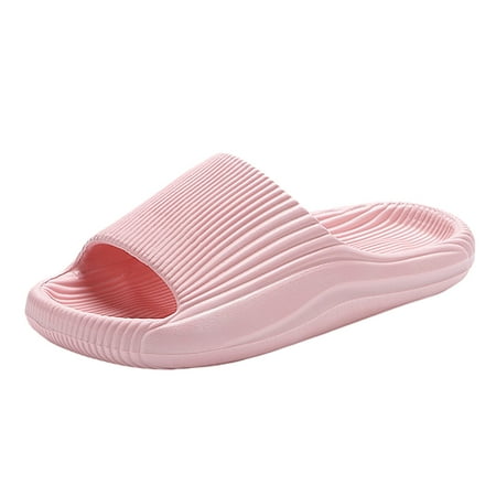 OJSFQUFP Women Shoes Casual Wide Width Sandals for Women Eva Oversized Slippers Couple Thick Sole Sandal Slippers Non Slip Slippers Women Red 37
