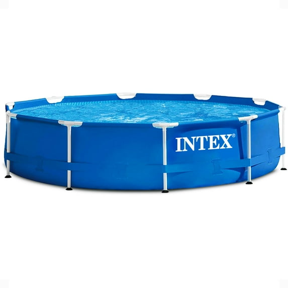 Open Box Intex 10'x30" Above Ground Round Swimming Pool, Pump Not Included