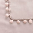 thumbnail image 6 of Unique Bargains Velvet Pillow Cover with Pompoms for Sofa 1PCS Pale Pink 20x20Inch, 6 of 8