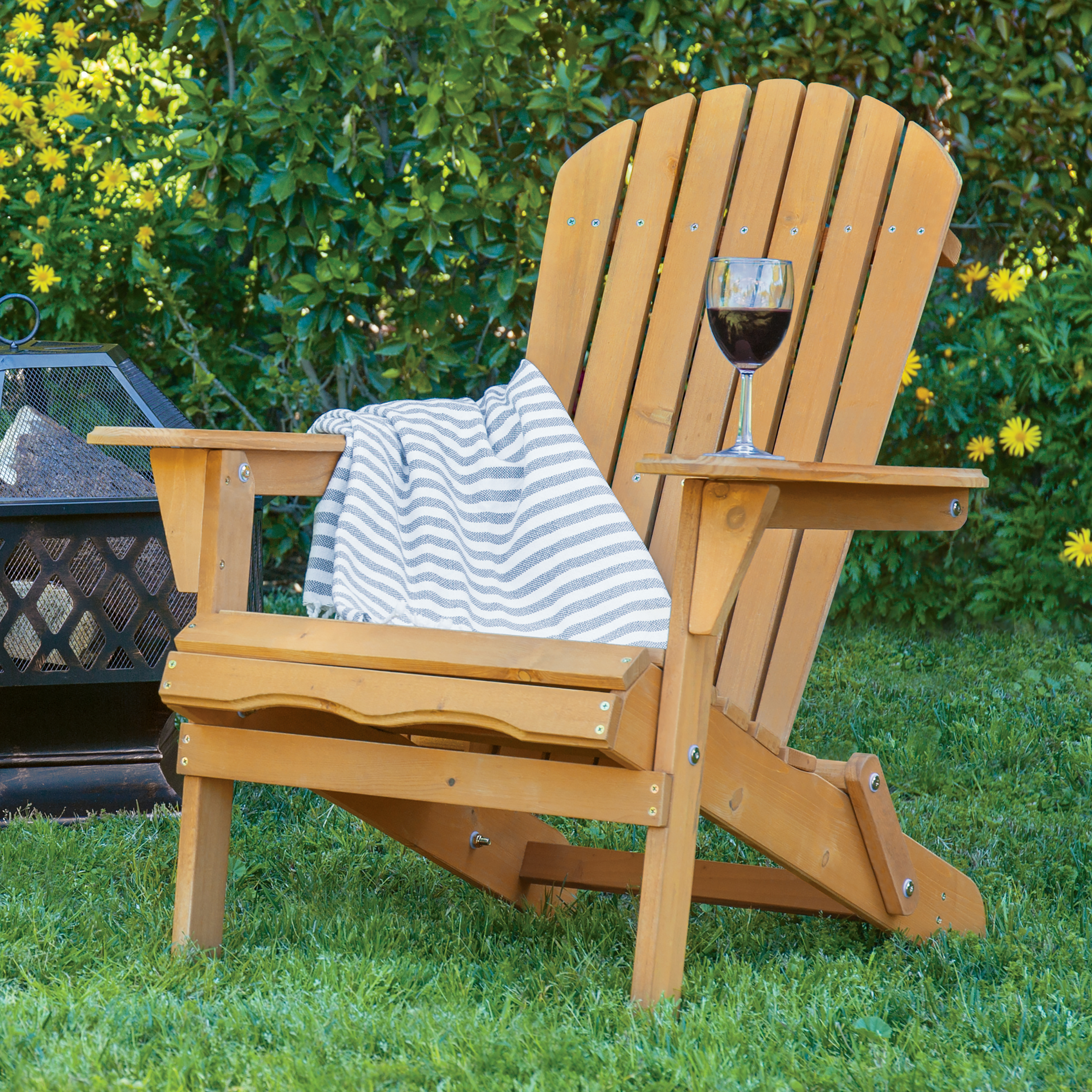 Outdoor Adirondack Wood Chair