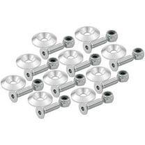 Allstar Performance ALL18632 0.25 in. Countersunk Bolts with 1 in. Washer - Clear, Pack of 10