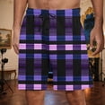thumbnail image 2 of Havenre Men's Pajama Shorts Plaid Sleep Short Pants with Pockets Soft Drawstring Elastic Waist Baggy Lounge Woven Pajamas Bottoms for Men Purple XL, 2 of 5