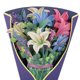 thumbnail image 3 of Tarjeta Felicitación Del Día La Madre Tarjeta Felicitación Tridimensional Creativa 3D Mano Papel Sosteniendo Flores Tarjeta Felicitación Bendición Gracias (D) Lirio, 3 of 9