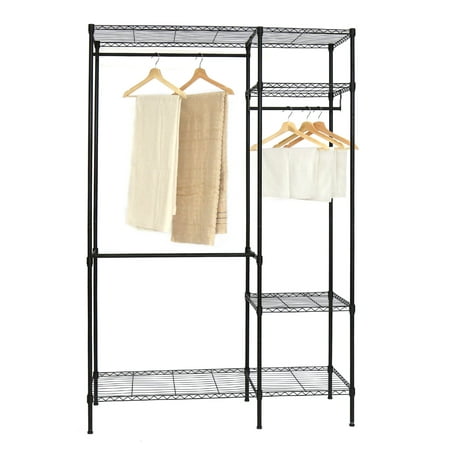 kinbor metal closet organizer adjustable wire shelves bedroom free