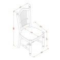 thumbnail image 7 of DOC-MAH-W Dover Dining Room Chairs With Wood Seat - Finished in Mahogany - Set of 2, 7 of 7
