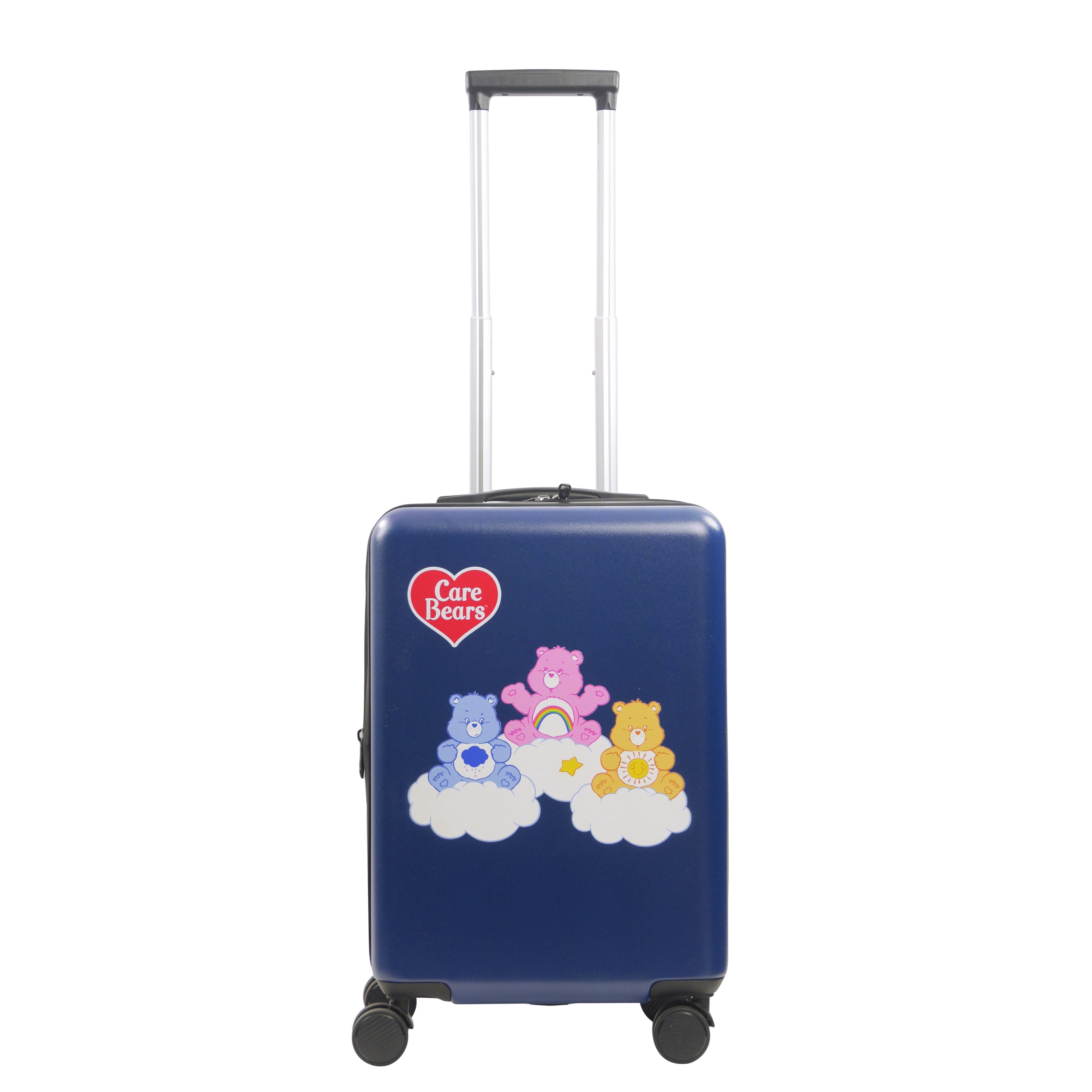 Care Bears 22.5 Inch Rolling Luggage, Cheer, Grumpy, Funshine Bear Hardshell Carry On Suitcase