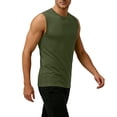 thumbnail image 5 of Kctiaxy Plus Size Tank Tops for Men Crew Neck Pullover Lightweight Sleeveless Tee Shirts Fashion Casual Soild Color Workout Tops for Summer Vacation, 5 of 9