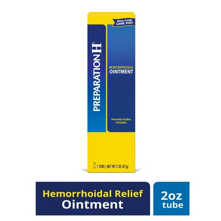 Preparation H Hemorrhoid Symptom Treatment Ointment, Itching, Burning and Discomfort Relief, Tube (2.0