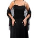 thumbnail image 1 of Minnieouse Chal de noche de fiesta liso para mujer, bufanda elegante de encaje con borlas huecas transparentes, ropa Vintage nupcial, chales de boda, Ropa, zapatos y accesorios Miscelánea Minnieouse AP015081-01, 1 of 4
