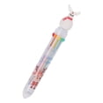 thumbnail image 1 of Dsscvnef Christmas Cute Cartoon Christmas 6 Color or 10 Color Ballpoint Pen Multicolor Pen Pen Stationery 10ml Pens Retractable Metal Ink Pens Refillable, 1 of 4