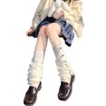 thumbnail image 4 of Wrrkayly Women's Knitted Leg Warmers Fashion Solid Color Flounce Leg Warmers Lolita Socks Accessories, 4 of 7