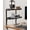 2-tier 12.5 Inches Black, variant on Clamp On Desk Shelf 2-Tier, 12.5 inche Wood Shelving Unit for Office Desk/Gaming Accessories, Tabletop Book Storage Rack, Shelf for Top & Under of Desk, Brown