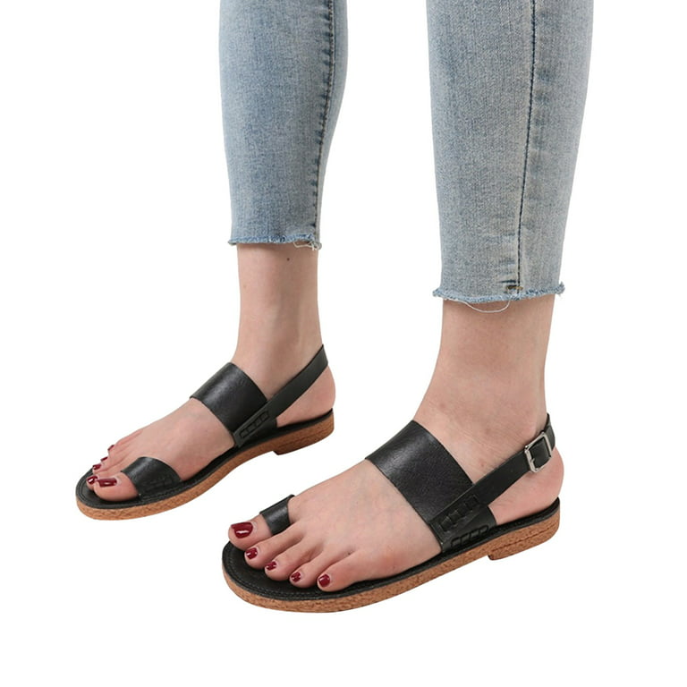 Crossover Strap Sandals, 40% OFF