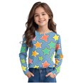 thumbnail image 5 of Kaemgyyd Toddler Baby Outfit Boy Girl Loose Stars Crewneck Pullover Tops Casual Fashion Long Sleeve Shirt Spring Clothes, 5 of 6