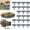 Gray, variant on Imitation Stone Garden Fence, Plastic Retaining Edging Border 10/20 Pack Plastic Garden Retaining Fences No Dig Interlocking Landscape Edging with Stakes DIY Faux Rock Flower Bed Edge(Black,10pcs)