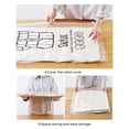 thumbnail image 3 of Injueey Bolsa de compresión para colgar ropa, bolsa de almacenamiento, transparente, grande, gruesa, abrigo de plumón, bolsa de vacío de bombeo, bolsa Almacenamiento y organización del hogar, 3 of 5