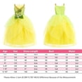 thumbnail image 4 of Princess Tiana Dress up Halloween Fairy Costume Toddler Girls Frog Princess Outfits for Birthday Party, 4 of 7