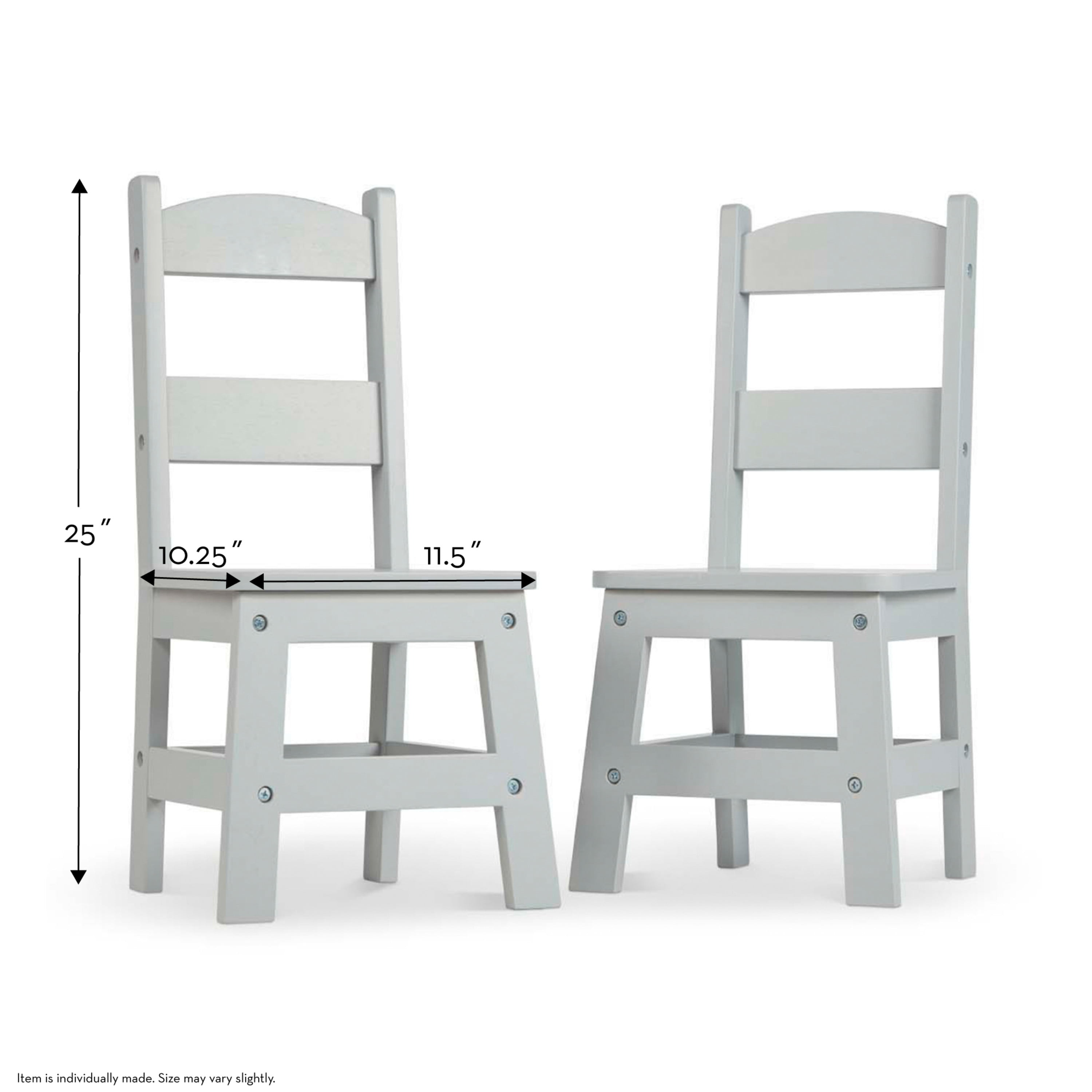 Gray Wooden Table & Chair by Melissa & Doug
