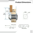thumbnail image 4 of 6 PCS Cam Locks, Keyed Alike Cam Lock, Cabinet Cam Lock with Keys, Secure Zinc Alloy Lock Replacement for Truck Toolbox Mailbox File Drawer Dresser RV Door, Fits on 1/2" Max Panel Thickness, 4 of 5