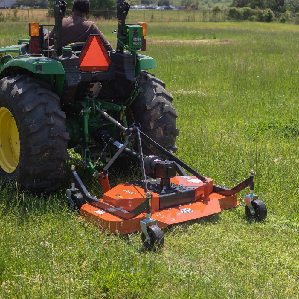 Titan Attachments 3 Point PTO Finish Mower, 60" Cutting Width, Category 1 Hitch, Rear Discharge, Requires 25-40 HP Tractor, Low-Noise Cast Iron Gearbox, Landscaping, Mowing - image 3 of 6