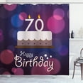 thumbnail image 1 of Ambesonne Purple Shower Curtain, Cartoon Birthday, 69"Wx84"L, Purple and Lilac, 1 of 3