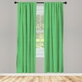 thumbnail image 2 of Ambesonne Vintage 4-Panel Curtains, Continuous Nature Motifs, 56"x84", Green Earth Yellow, 2 of 4