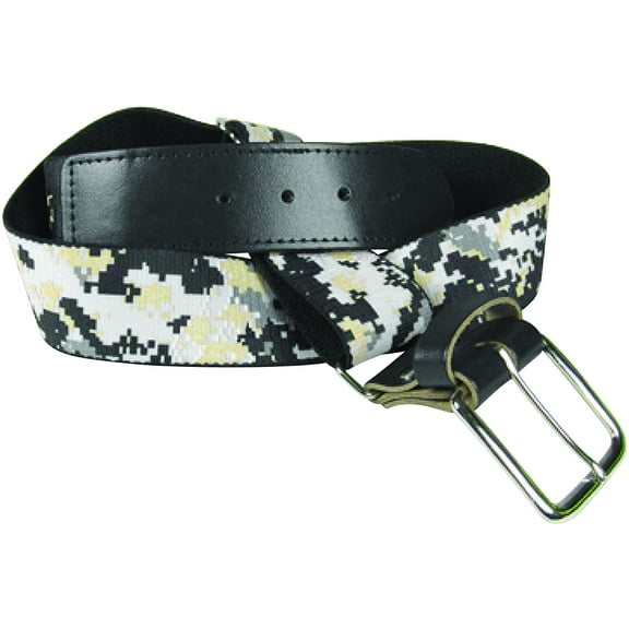 Digital Camo Baseball/Softball Belt (Black, Adult)