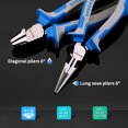 thumbnail image 2 of SPEEDWOX Diagonal Pliers Long Nose Pliers Set 2 Pcs 6 Inches Heavy Duty Combination Pliers Multi Use Compound Action High Leverage Professional Tool Reduce Effort by 35%, 2 of 7