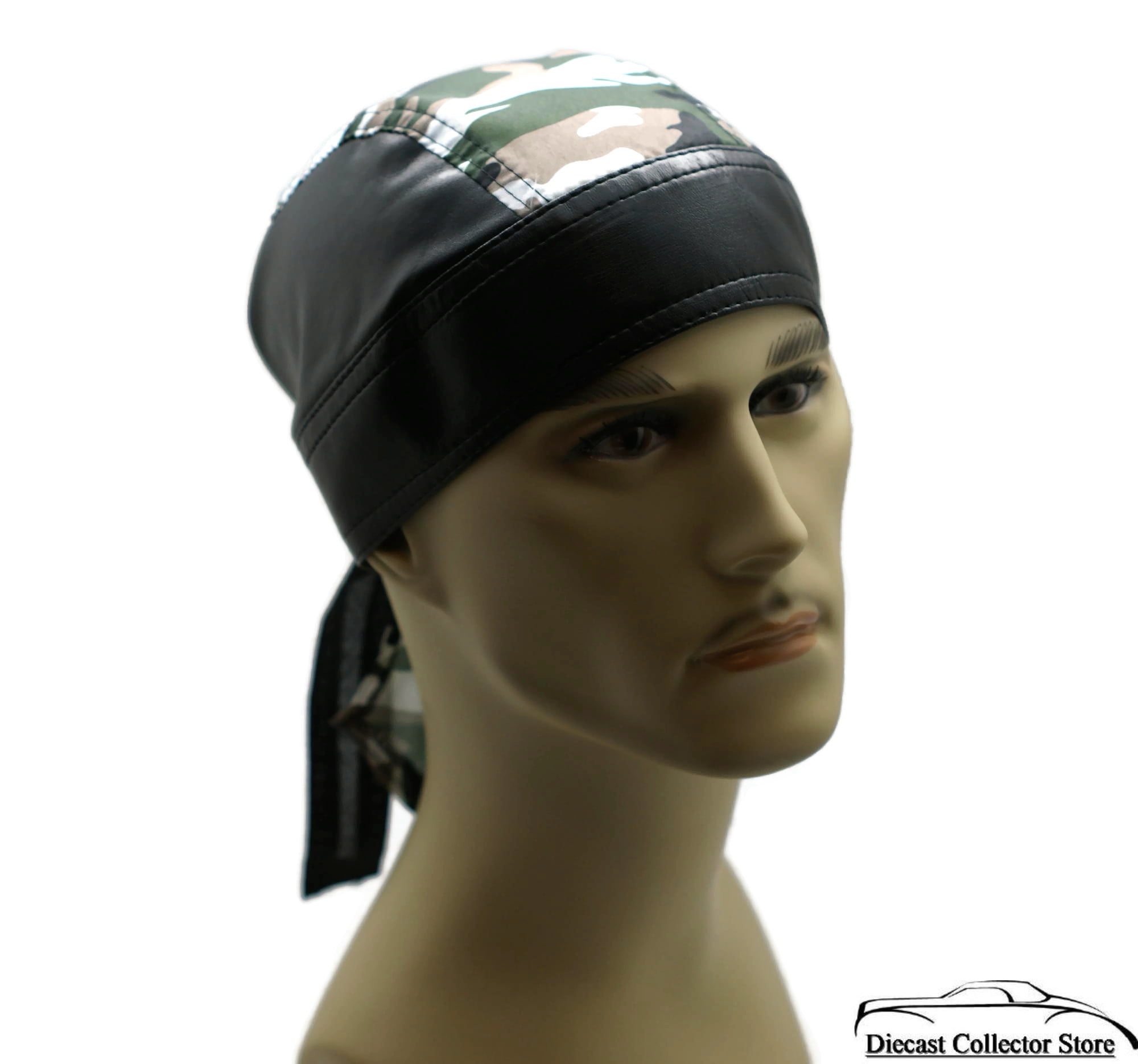 leather skull cap