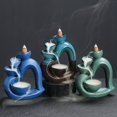 thumbnail image 5 of 1pc Heart-Shaped Backflow Incense Burner, Valentine's Gift for Yoga & Home Decor (Without Incense), 5 of 8