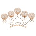 thumbnail image 2 of elabros Decorativos Puente de de Cristal elabros de elabros de elitas Adorno Romántico con 5 Tazones elabros de Sunnimix Candelero de cristal, 2 of 7