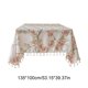 thumbnail image 3 of Mantel con Estampado Floral de Pájaros y Borlas | Funda Rectangular de Poliéster Imitación Lino Antimanchas | Protector de Mesa de Centro Resistente a Las Manchas y Al Agua | Decoración Elegante para, 3 of 6