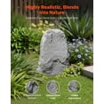 thumbnail image 2 of VEVOR Faux Rock Cover, Outdoor Fake Landscape Rock Well Pump Cover, Realistic Appearance & Seamless Design, Lightweight & Weather-Resistant Artificial Boulder for Garden Yard Decor, Grey, Medium Size, 2 of 9