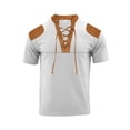 thumbnail image 1 of Birdeem Chemises pour Hommes Ensemble Décontracté Col en V Patchwork Manches Courtes et Shorts, 1 of 12