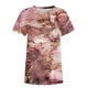 thumbnail image 4 of Puntoco Moda Mujer Verano Cuello Redondo Manga Corta Estampado Casual Camiseta Blusa Puntoco Puntoco-5245, 4 of 5