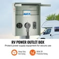 thumbnail image 6 of VEVOR Temporary Power Outlet Panel, 125/250V, RV Power Outlet Box with a 20/30/50 Amp Receptacle Installed, NEMA 14-50R / NEMA TT-30R / 15A GFCI for RV Camper Trailer Motorhome, 6 of 9