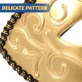 thumbnail image 4 of Miangastore Dance Party Performance Eye Mask Golden Plastic Half Face 1Pack, 4 of 8