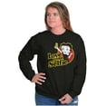 thumbnail image 3 of Betty Boop Love Your Selfie Cute Women Crewneck Sweatshirt Brisco Brands S, 3 of 6