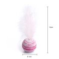 thumbnail image 4 of Cat Toy Interactive Artificial Feather Pet Ball Cat Fetch Ball Cat Teaser Toy, 4 of 5