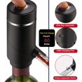 thumbnail image 4 of ZHAOCHENG Nueva actualización de vertedor de vino, aireador de vino eléctrico, decantador de vino One Touch con soporte, aireador de vino inteligente y dispensador con USB recargable para viajes, hoga, 4 of 5