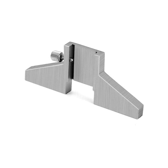 Base de Profundidad para Calibrador QWORK Acero al Carbono T-Bar para Calibradores de 4", 6", 8", 12