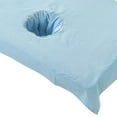 thumbnail image 4 of facefd Coton SPA Demi-Couverture de Table Salon de Beauté Lit Trou Serviette Sky Blue, 4 of 6